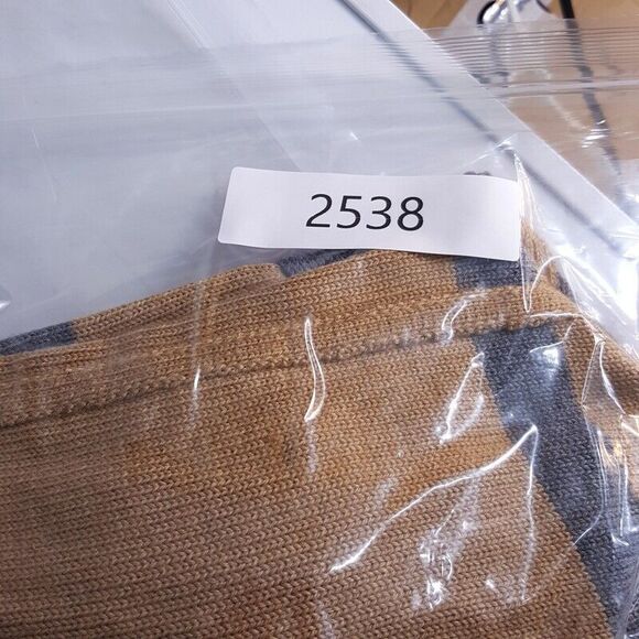 CYNTHIA ROWLEY Womens Sweater Large Tan Gray Cardigan Merino Wool Open Pockets - Picture 8 of 8